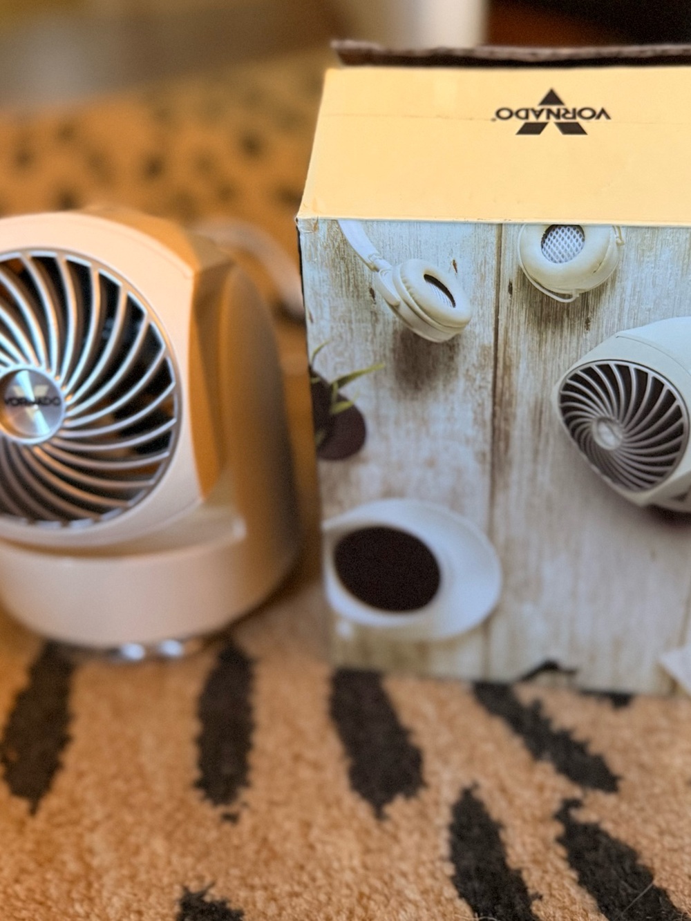 Vornado Beige Personal Air Circulator Fan - Compact Desk Fan